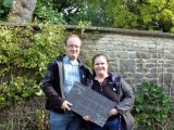 Sam and Rosemary paid for this slate, which will form part of Dyrham Hall's new roof