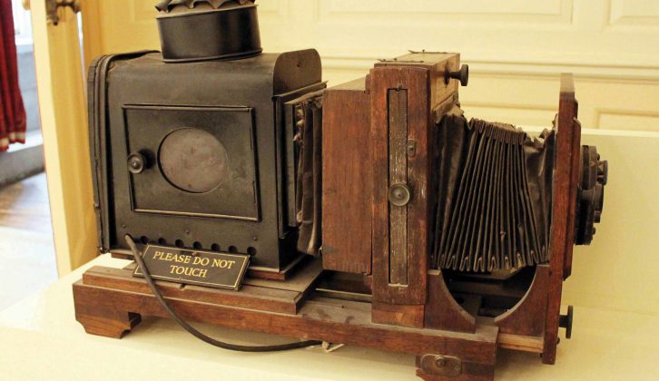 An early lantern projector is one of many artefacts at the Fox Talbot Museum in Lacock Abbey