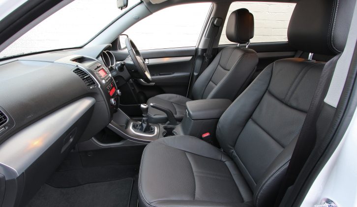 Opt for a Kia Sorento with KX-2 trim and you'll enjoy the luxury of leather upholstery