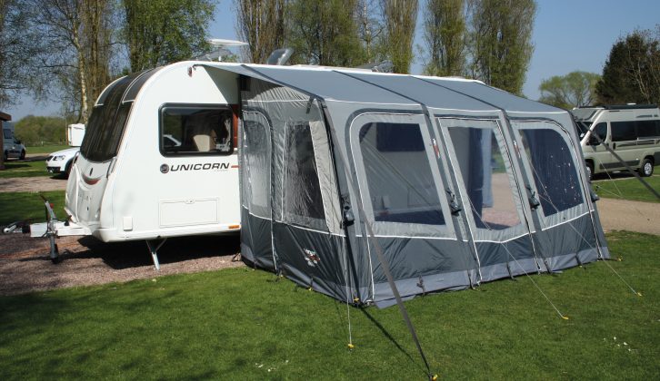 This Vango Varkala 420, costing £725, is one of the best inflatable awnings we've tested