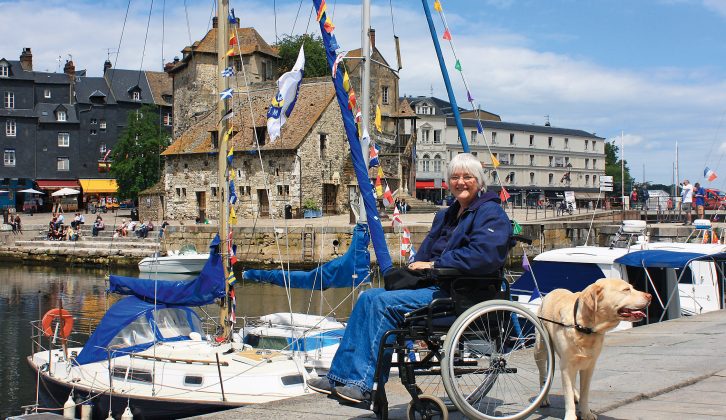 Pictured in Honfleur, Vera Whalley finds a little planning goes a long way when you're a wheelchair-user