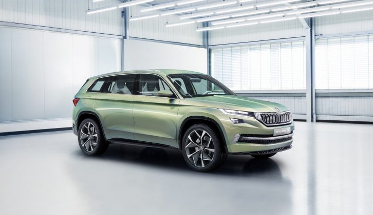 The VisionS concept revealed at this month's Geneva Motor Show previews the forthcoming Škoda SUV