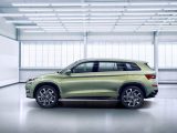 In profile view, there's more than a hint of the Range Rover Evoque in the styling of the VisionS