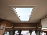The Skyview rooflight ensures the living area is well lit – read more in the Practical Caravan Lunar Quasar 574 review