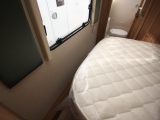 Night mode makes the bed longer, but further compromises access – read more in the Practical Caravan Lunar Quasar 574 review