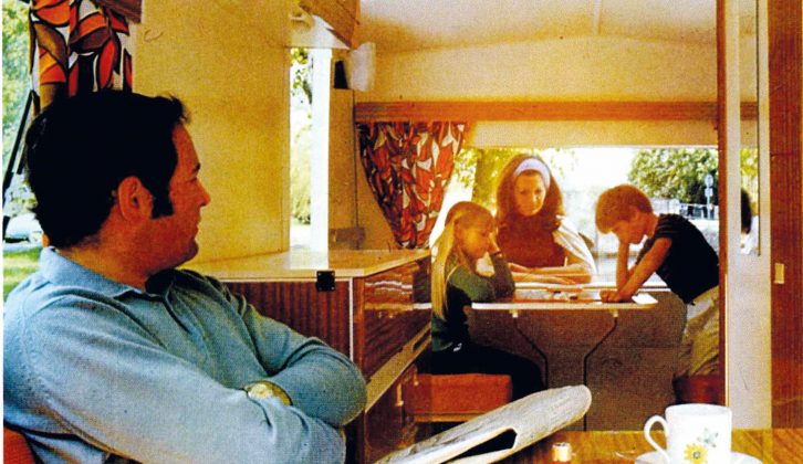 The 1971 Alpine Sprite brochure clearly shows that this was designed for family caravan holidays
