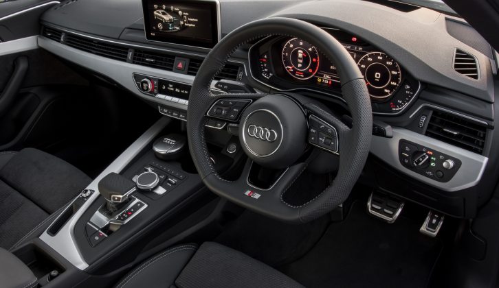 Fit and finish inside the new Audi A4 impress, both aesthetically and in use