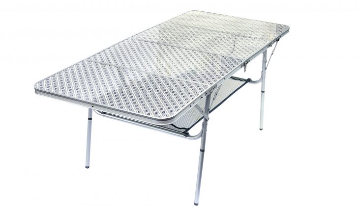 Astonishingly, the Outwell Toronto Large folding table seats up to 10 people!