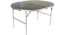 The Kampa Oval Table has an attractive onyx-style surface