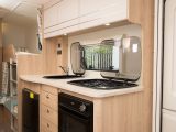 A microwave is an option and don't be put off by the combination oven and grill in the 586's nearside kitchen