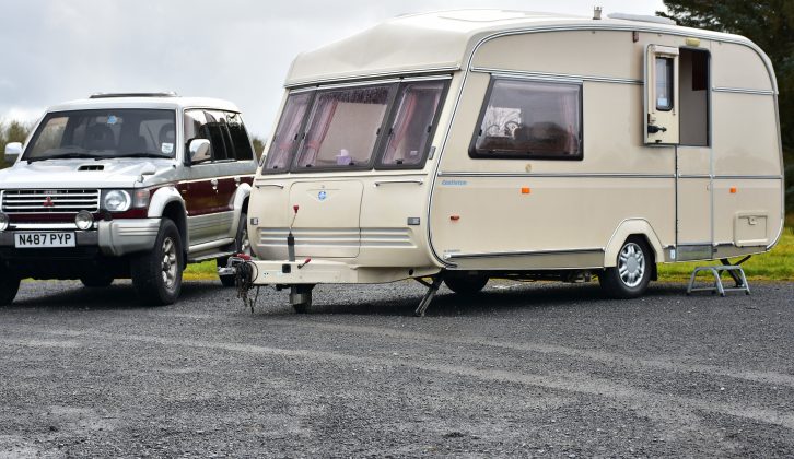 The Mitsubishi Pajero and the Castleton HL Roadster caravan were both built in 1995