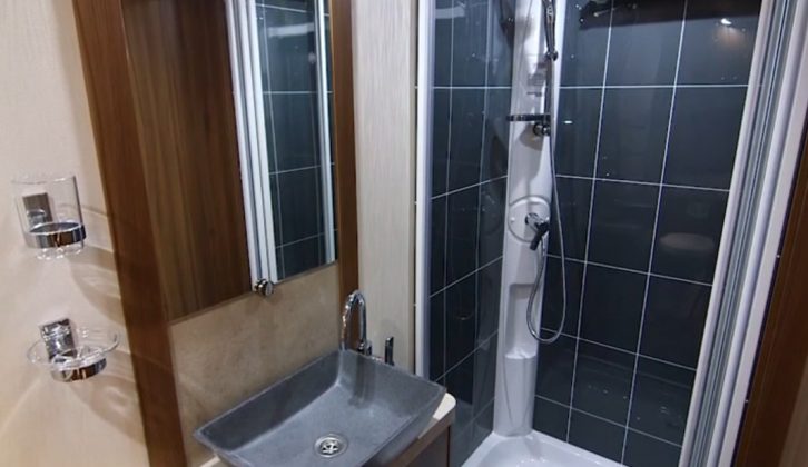 The Buccaneer Clipper has this marvellous washroom, as befits its £30,899 price tag!