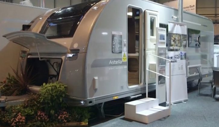 With its silver body, even on the outside this Adria Astella 613HT Amazon looks every inch the luxury caravan