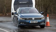 With 369lb ft torque and a 1735kg kerbweight, this four-wheel-drive VW Passat is a very capable tow car