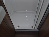 The fully-lined shower has two drain holes – great if you've not pitched your van flat