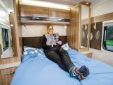 The Swift Conqueror 560's 6ft fixed bed is comfortable