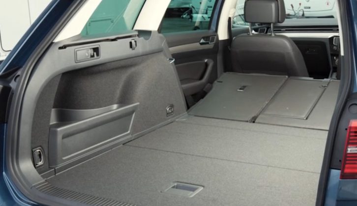 You get bags of space for all your caravanning and camping accessories in the VW Passat Estate