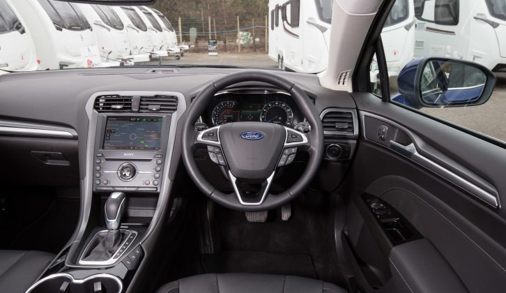 Cabin space in the Ford Mondeo is good and build quality impresses, too