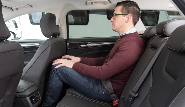 The Ford Mondeo's VW Passat and Škoda Superb rivals beat it in terms of rear-seat space, but that's not to say it's cramped for adults