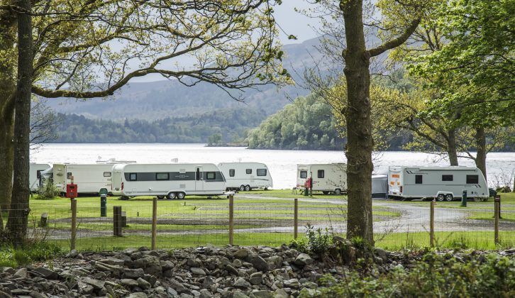 The idyllic Cashel Camping in the Forest Site is on the shores of Loch Lomond in Queen Elizabeth Forest Park, near Stirling