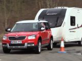 Hitched to a Swift caravan, the 2.0-litre Škoda Yeti Outdoor proved a stable tow car on test