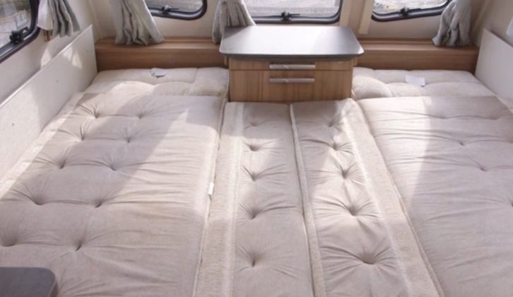 The Lunar Conquest EK's sofas transform into a good double bed