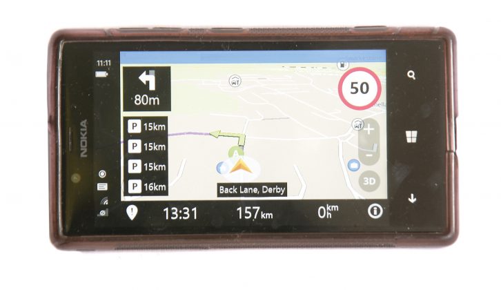 Sygic costs £15.39-£23.19 and this sat-nav app gains a three-star rating in our test