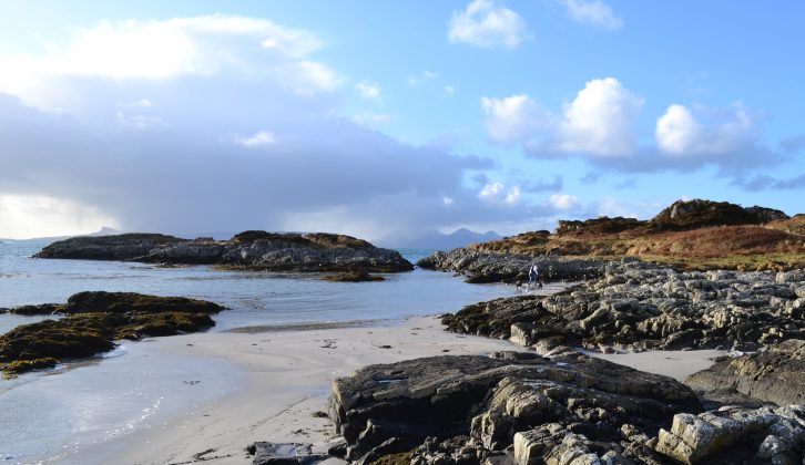 The dazzling deserted beach at Tougal, on Scotland's Atlantic coast