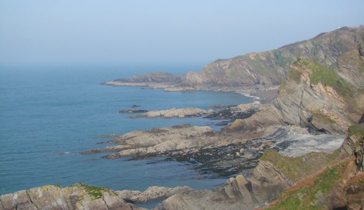 Set out on foot to see the rugged rocks of Hele Bay near Ilfracombe