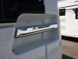 Chrome grabhandles reinforce the impression that the Clubman SE is a classy caravan