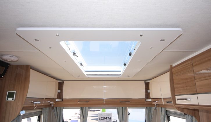 The new 'Skyview' rooflight makes the lounge and kitchen light and bright