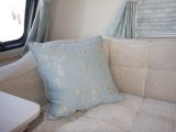 Attractive and subtle fabrics enhance the lounge