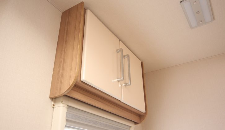 Above the washroom window is this useful locker
