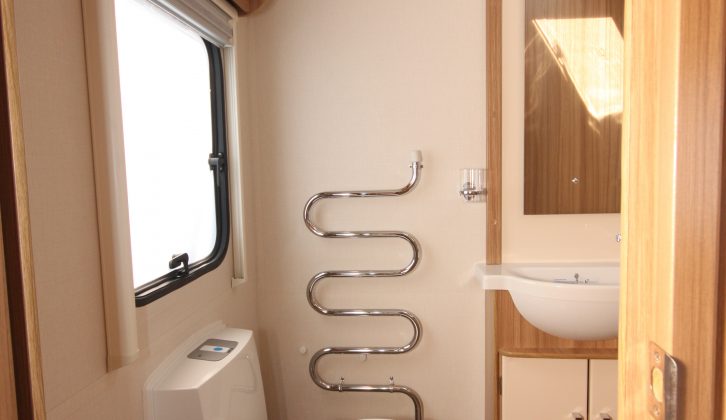 The Lunar Clubman SE's excellent washroom could do with shelves by the sink