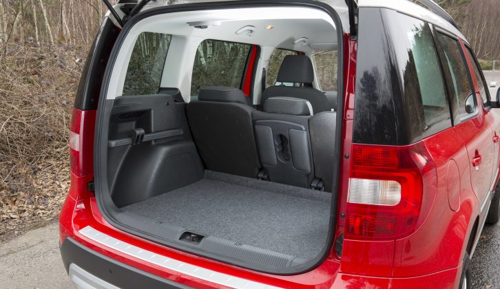 With the rear seats in place, you have a 74cm deep boot with a capacity of 416 litres