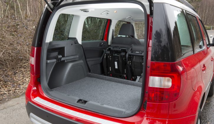 For yet more boot space, the rear seats can be tumbled forward or removed