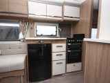 The VIP 565 has a well-specced kitchen, however the microwave is rather high and over the hob, neither of which are desirable