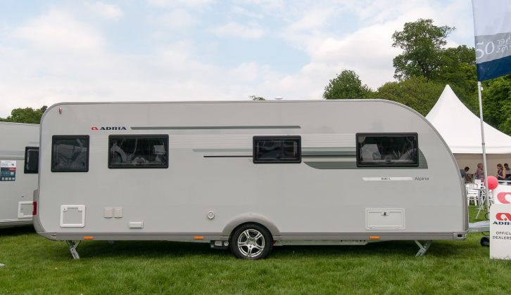 All the services sit along the offside – read more in Practical Caravan's 2017 Adria Alpina 613UL Colorado review