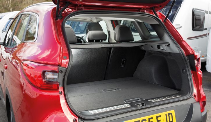 With the rear seats up you get 472 litres of boot space in the Kadjar