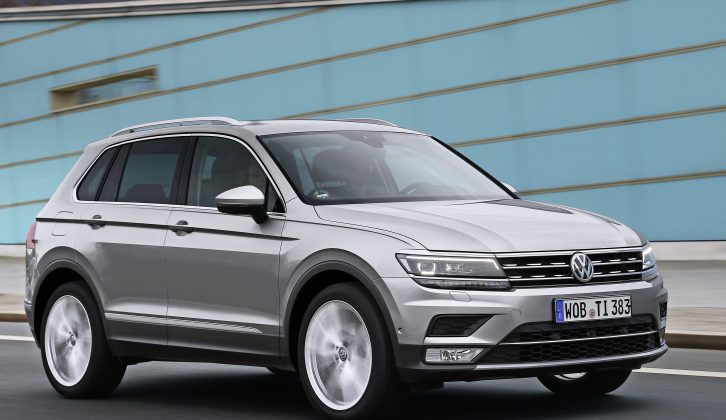 There are seven engines available, the 2.0-litre 148bhp diesel expected to be the biggest seller – read more in our VW Tiguan review