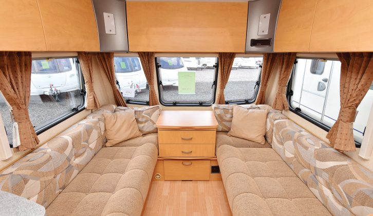 There's ample seating for the family in the Ranger GT60’s lounge, but only one heating vent and no access flaps to the bed boxes