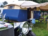 This splendid Winchester caravan is paired with a stunning 1932 Alvis Speed 20SA car