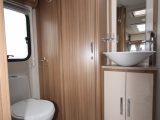 Alde heating helps keep the end washroom cosy in this Lunar caravan
