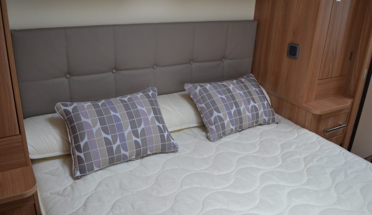 The padded headboard should make reading in bed very comfortable