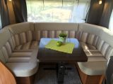 There's a comfortable and spacious U-shaped lounge at the rear of the Hobby Ontour 470 UL