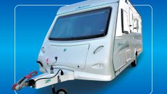 The stainless-steel grabhandles are an upmarket feature on these entry-level caravans
