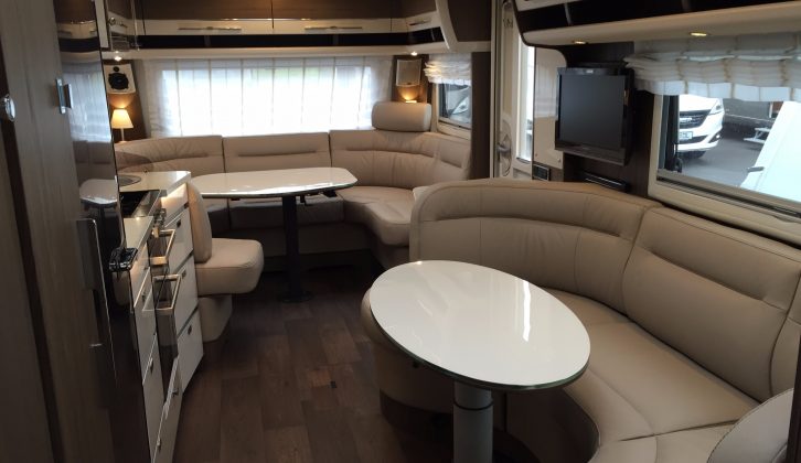 There's a second U-shaped lounge in the 690 – read more in our preview of the 2017 Hymer and Eriba caravans
