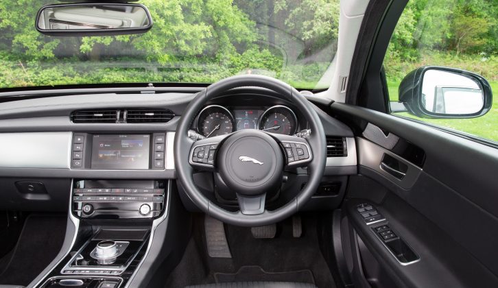 The spacious cabin is very well-finished – the outer air vents rotate into position and the gear selector rises from the transmission tunnel when the start button is pressed