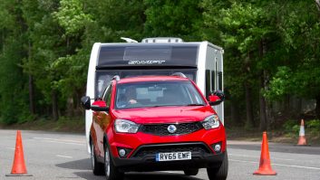When towing, the SsangYong Korando leaned heavily, the steering was lethargic and it wasn't as secure at speed as some rivals