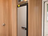 The slimline fridge looks smart, but the microwave above it will be too high for many caravanners